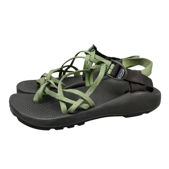 Chaco Shoes - Chaco Sandals Womens 9 Green Adjustable Straps Durable Sole Outdoor Adventure